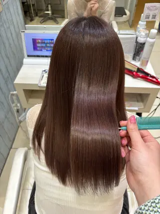 セミロング カラー 🎀ゆい🎀 髪質改善カラー🎀のヘアスタイル