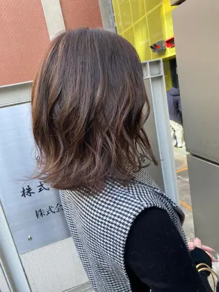 ミディアム 藤田 遼のヘアスタイル