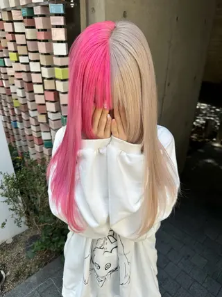 セミロング イチマル サトルのヘアスタイル