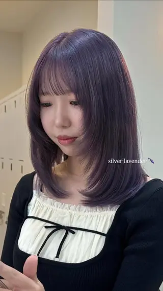 カラー 山下 莉歩のヘアスタイル