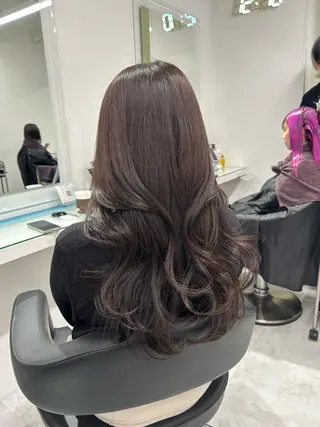 ロング カラー ヘアアレンジ ブリーチ無し透明感 🕊AZUSAのヘアスタイル