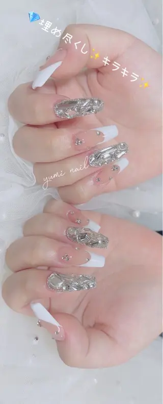 ネイル 𝐲𝐮𝐦𝐢🎀 長さ出しデザイン専門のネイルデザイン