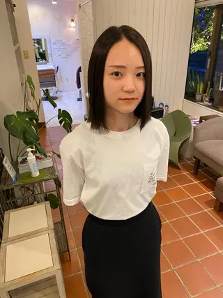 ミディアム 🌿‬Hanon 藤井よし乃🌿‬のヘアスタイル