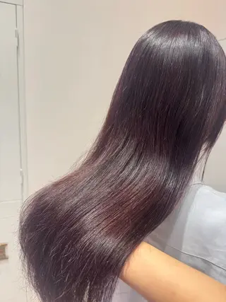 ロング カラー 河添 麗菜のヘアスタイル