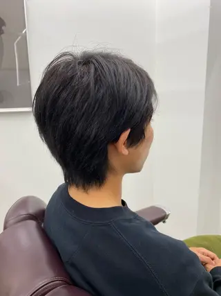 カラー メンズ メンズカット/セ ンターパート/Ryuのヘアスタイル