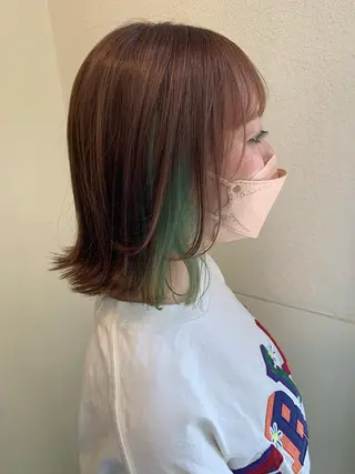 ミディアム カラー 船津武俊 フナツタケトシのヘアスタイル