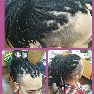 セミロング ヘアアレンジ キッズ メンズ scamp ★のヘアスタイル