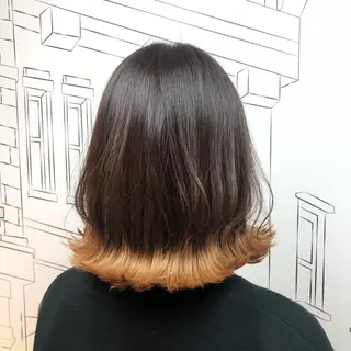 ミディアム カラー レイヤー,ボブ / 彩未のヘアスタイル