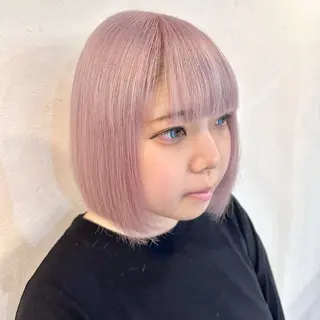ショート カラー レイヤー/韓国/ 透明感カラー/みずほのヘアスタイル