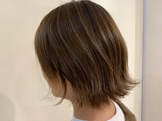 ミディアム カラー 透明感カラー/ くびれヘア/ユウユのヘアスタイル