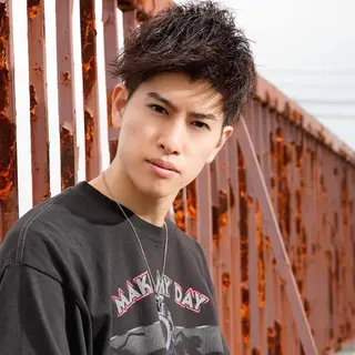ショート カラー メンズ メンズヘア特化 崎田 成人のヘアスタイル