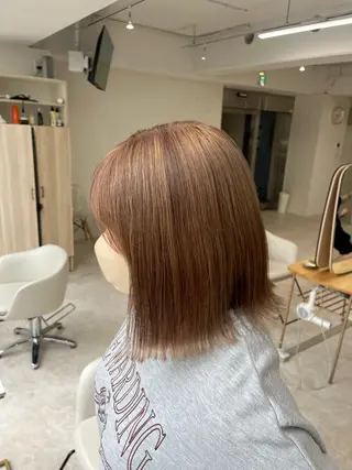 ミディアム ナチュラルヘア🦋 のの  YECCAのヘアスタイル