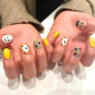 ショート カラー パーマ ヘアアレンジ メンズ キッズ ネイル マツエク・マツパ アイブロウ 今福鶴見ネイル 8(エイト)のネイルデザイン