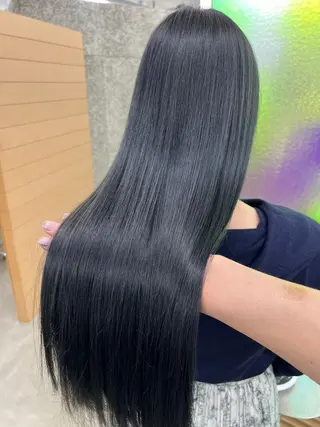 ミディアム カラー パーマ ヘアアレンジ 【ヘアケア特化型】 newi天王寺のヘアスタイル