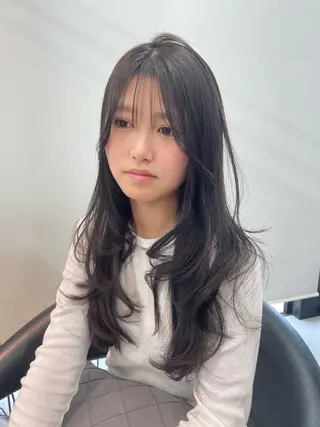 ロング カラー 韓国ヘア/レイヤー Londエレンのヘアスタイル