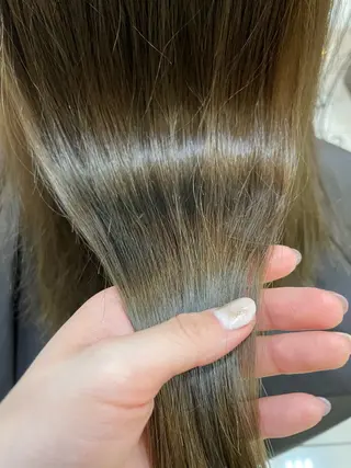 セミロング カラー 似合わせまつパ× 透け感カラー/ゆりのマツエク・マツパデザイン