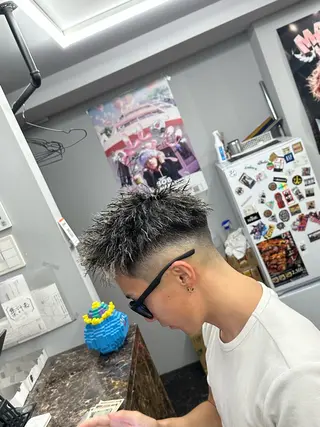 ショート パーマ メンズ frei_sappi メンズパーマ/アメ村のヘアスタイル