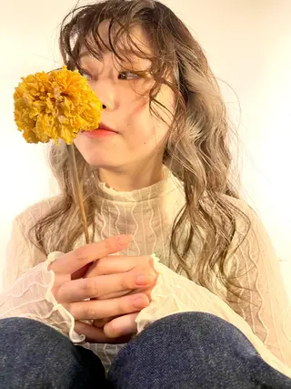 ロング パーマ ヘアアレンジ 野町好花 レイヤー/髪質改善のヘアスタイル
