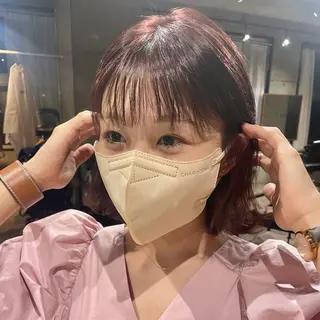 ミディアム カラー mizuho .のヘアスタイル