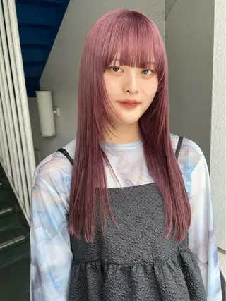ミディアム カラー パーマ ヘアアレンジ メンズ ハイトーン/レイヤー 🌸さくらのヘアスタイル
