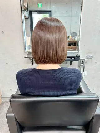 ショート カラー パーマ ショートボブ髪質改善 縮毛矯正のプロ山道潤のヘアスタイル