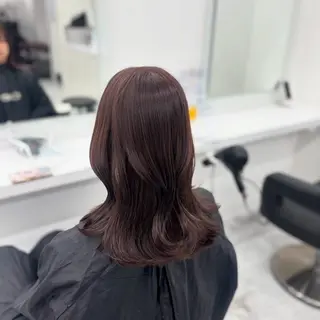 セミロング カラー 🤍レイヤー/顔周り /hirari🤍のヘアスタイル