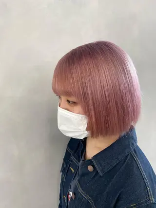 ショート カラー ハイトーン×レイヤー /遠藤将太のヘアスタイル