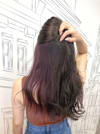 セミロング カラー TOMOKA 艶髪/透明感カラーのヘアスタイル