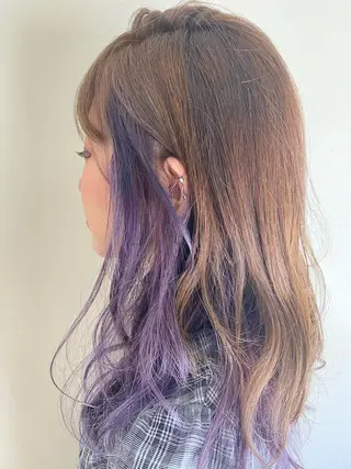 ロング カラー Saki💛心斎橋 レイヤー/艶髪のヘアスタイル