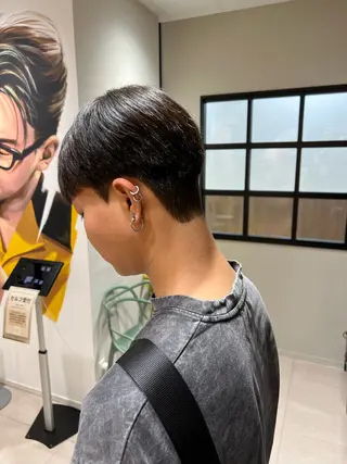 ショート パーマ ダウンパーマ/ 韓流ヘア/下栃棚渚のヘアスタイル