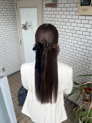 ヘアアレンジ 垢抜けヘアメイク🫧 JURI🪽のヘアスタイル