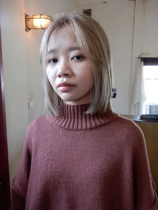 ミディアム カラー デザインカット🎨 ボブ🫟おざきのヘアスタイル