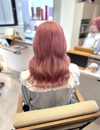 ミディアム カラー ai 梅田/暖色カラーのヘアスタイル