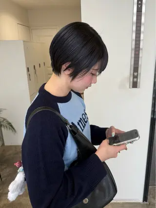 ショート カラー 🟡ひろの/ツヤ カラー/髪質改善🟡のヘアスタイル