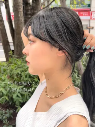 ミディアム カラー 顔周り特化/韓国ヘア /レイヤー/吉野幸大のヘアスタイル