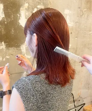 セミロング カラー 🎀暖色カラー/艶 ヘア/Anzu🎀のヘアスタイル