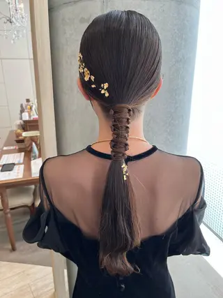 ロング ヘアアレンジ サソウ ユリエ🥥のヘアスタイル
