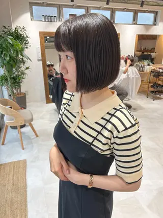 セミロング カラー 🎀レイヤー・艶カラ ー🎀YUMEKAのヘアスタイル