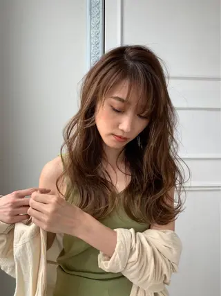 ロング 韓国ヘア🕊村上 ののこ🕊のヘアスタイル
