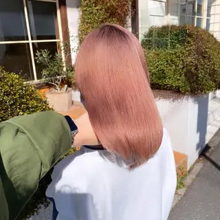 ミディアム カラー ヘアアレンジ ハイトーンカラー🌈 メンズパーマ鈴木康平のヘアスタイル