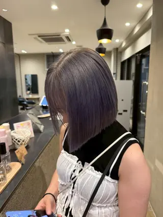 カラー 谷岡 沙也佳のヘアスタイル