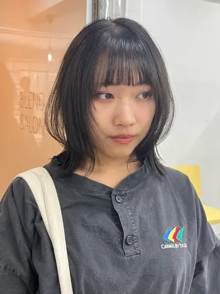 カラー 天王寺韓国ヘア 小山歓実のヘアスタイル