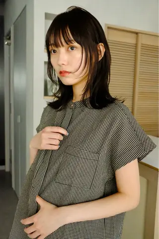 ミディアム 透明感カラー/似合わ せカット/大島実加永のヘアスタイル