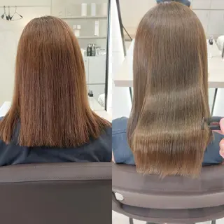 ミディアム EIGHT plum TOKIOリミテッドのヘアスタイル