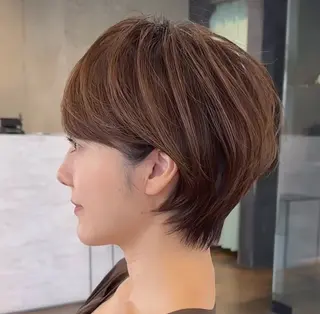 ショート 似合わせパーマ カラー/ゼンのヘアスタイル