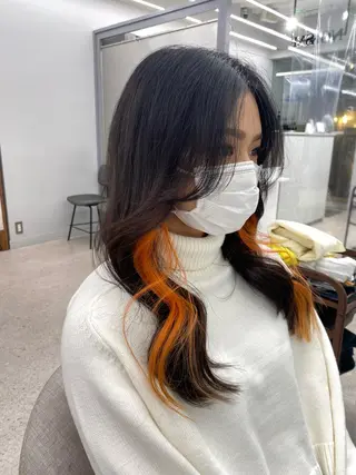 ロング カラー パーマ ヘアアレンジ キッズ ネイル マツエク・マツパ meRK 京都河原町のマツエク・マツパデザイン