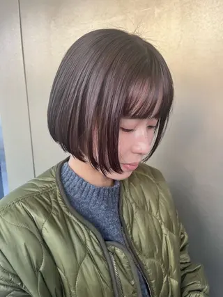 ショート カラー 産休の為お休みです! 小島凜のヘアスタイル