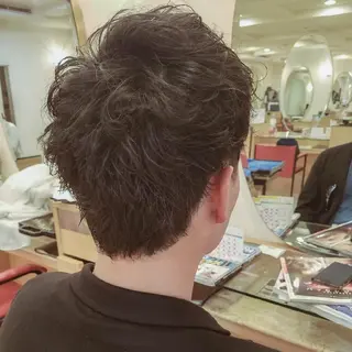 メンズ パーマ 美谷添(ミヤゾエ) まどか大人ヘアサロンのヘアスタイル