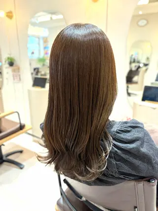 ロング カラー 菅原 渚のヘアスタイル