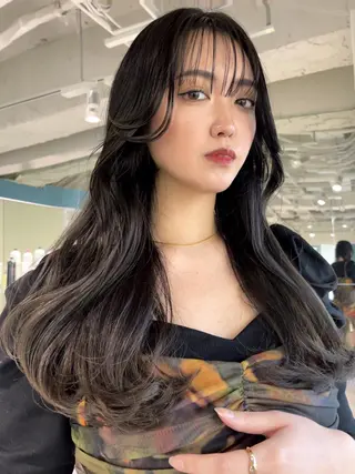 ロング カラー fuu kaのヘアスタイル